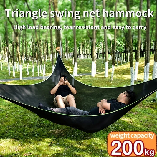 1 PCS Outdoor triangular hammock suitable for multiple people,large camping hammock swing outdoor triangular hammock