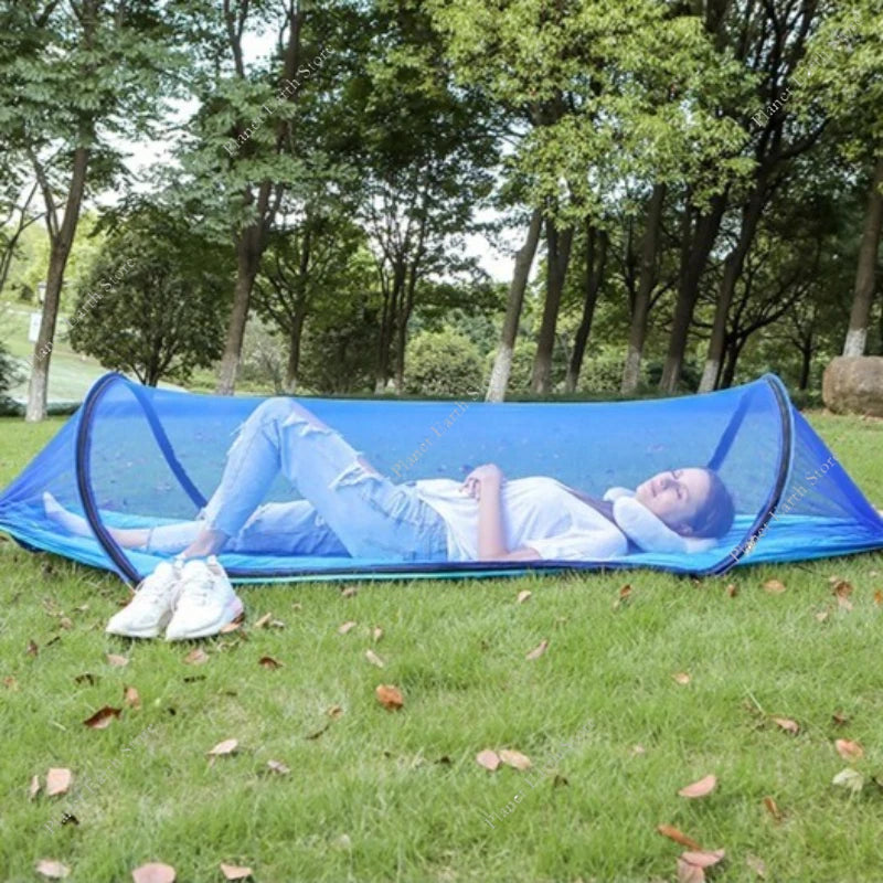 Outdoor Camping Hammock with Mosquito Net Swing Sleeping Hammock Camping Stuff Hanging Sleeping Hammock with Storage Bag