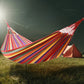Outdoor camping hammock with thick canvas for double occupancy to prevent side rollovers. Indoor dormitory. Bedroom. Swing.