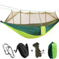 2 Person Camping Garden Hammock With Mosquito Net Outdoor Furniture Bed Strength Parachute Fabric Sleep Swing Portable Hanging