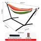 Indoor Lunch Break Outdoor Horn Hammock Stand Reinforced and Stabilized Mesh Bed Outdoor Canvas Swing Camping