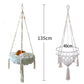 Pet Cat Hammock Cat Swing Hand Woven Cotton Rope Cats Hanging Basket Kitten Hanging String Den Indoor Pend Nest Pet Supplies
