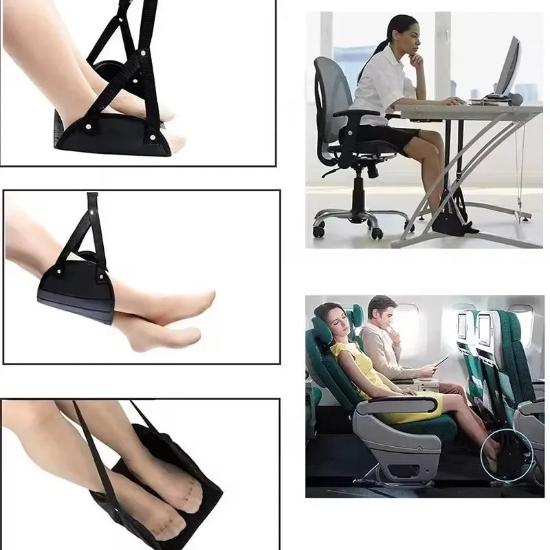 1/3PCS Travel Footrest Hammock Portable Leg Rest for Office Airplane and Train Comfortable Foot Strap Travel Essential