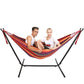 Outdoor Backyard Garden Double Hammock with Stand