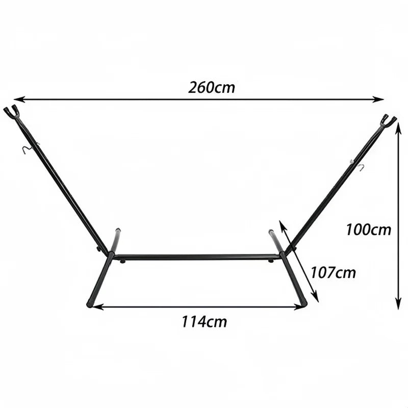 Outdoor Camping Hammock Frame Detachable Easy To Carry Reinforcement Stabilization Iron Floor Bracket Indoor Outdoor Furniture