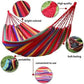 Single Wide Thick Canvas Hammock Outdoor Camping Backpackaging Leisure Swing Portable Hanging Bed Sleeping Swing Hammock