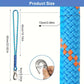 2 pcs Durable Nylon Hanging Ropes with Metal Hooks - UV, Weather, and Abrasion Resistant - Suitable for Outdoor Hammocks