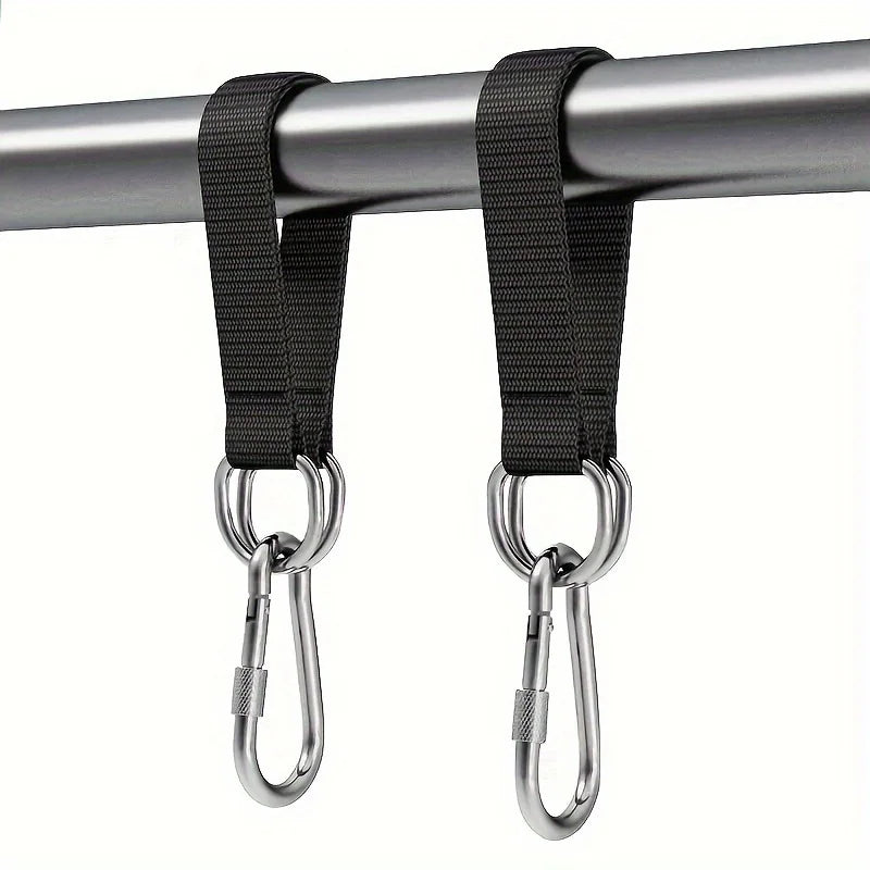 1/2pcs Durable Hanging Belt Hammock Swing Hanging Belt and Steel Alloy Hooks Outdoor Camping Hiking Tools Hammock Accessories