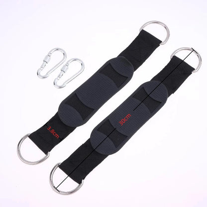 2Pcs Heavy-duty Hammock Straps with Steel Alloy Hooks, Enjoy Outdoor Hiking/Camping with these Hammock Accessories