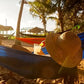 Camping Hammock Portable Parachute Nylon Hanging Bed with 2 Tree Straps Suitable for Backpacking Beach Courtyard and Terrace