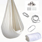 1.5*2.8m Elastic Swing Hammock Indoor and Outdoor (Including Fixing Hardware) Elastic Swing Adjustable Aerial Yoga Adult Healing Hammock Swing Set, Elastic Fabric Hammock. Embrace the Swing, a Hanging Swing Hammock, Suitable