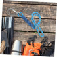 2 pcs Durable Nylon Hanging Ropes with Metal Hooks - UV, Weather, and Abrasion Resistant - Suitable for Outdoor Hammocks