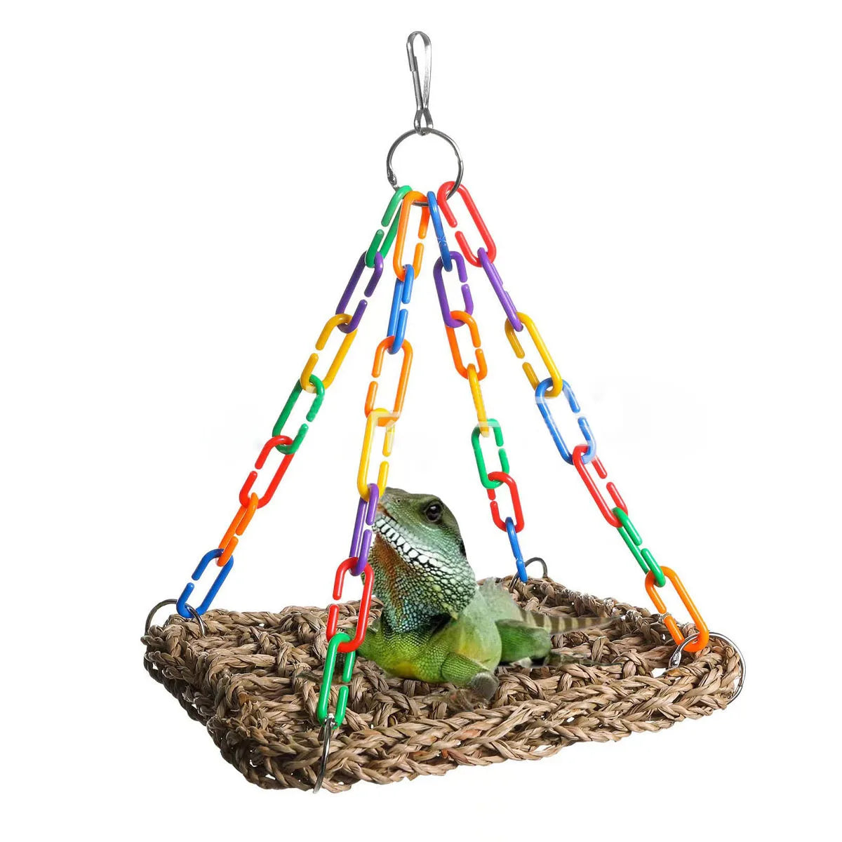 Reptile Hammock, Lizard Swing Hanging Bed, Leopard Gecko Tank Accessories, Reptile Climbing, Hammock Pet Platform Carrier