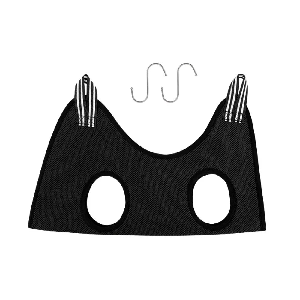 Hanging Pet Beauty Hammock Anti Bite Anti-Scratch Pet Hammock Restraint Bag with Hooks Breathable Cat Grooming Hammock