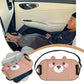 Cute Car Travel Foot Rest Pad Portable Foot Hammock Long Flight Essentials Footrest Hanging Adjustable Auto Interior Accessory