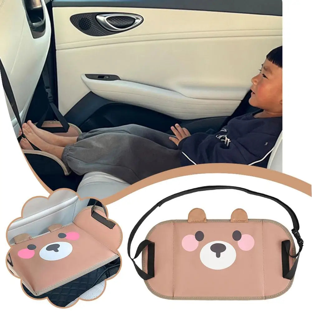 Cute Car Travel Foot Rest Pad Portable Foot Hammock Long Flight Essentials Footrest Hanging Adjustable Auto Interior Accessory