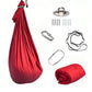 1.5*2.8m Elastic Swing Hammock Indoor and Outdoor (Including Fixing Hardware) Elastic Swing Adjustable Aerial Yoga Adult Healing Hammock Swing Set, Elastic Fabric Hammock. Embrace the Swing, a Hanging Swing Hammock, Suitable