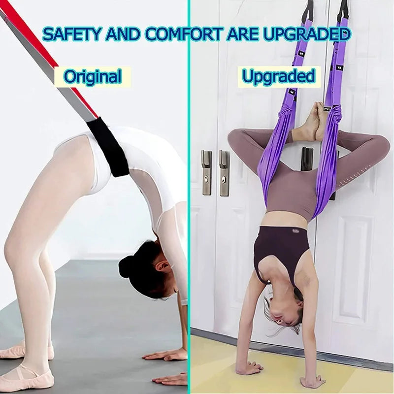 Adjustable Aerial Hammock Set Yoga Swing Stretching Strap Pilates Accessories Gym Training Equipment Triangle Hammock Camping