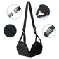 ABFA Office Pain Relief Foot Hammock Travel Foam Flight Airplane Adjustable Pillows Portable Footrest Leg Hammock Folding