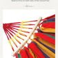 Single Double hammock 200X150cm outdoor anti-rollover canvas hammock swing mesh wooden stick double thickening