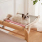 Solid Wood Window Hammock Nest Pet Bed Luxury Four Seasons Universal Cat Housing with High Durability and Comfort for Balcony