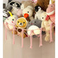 1PCS Pink Stuffed Animal Storage Hammock – Corner Net Organizer for Toys Boho Nursery Decor for Teen Girls Room