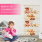 Stuffed Toy Storage Hammock 4-Layer Large Capacity Stuffed Storage Mesh Holder Hand-Woven Cotton Rope Hanging Organizer Washable