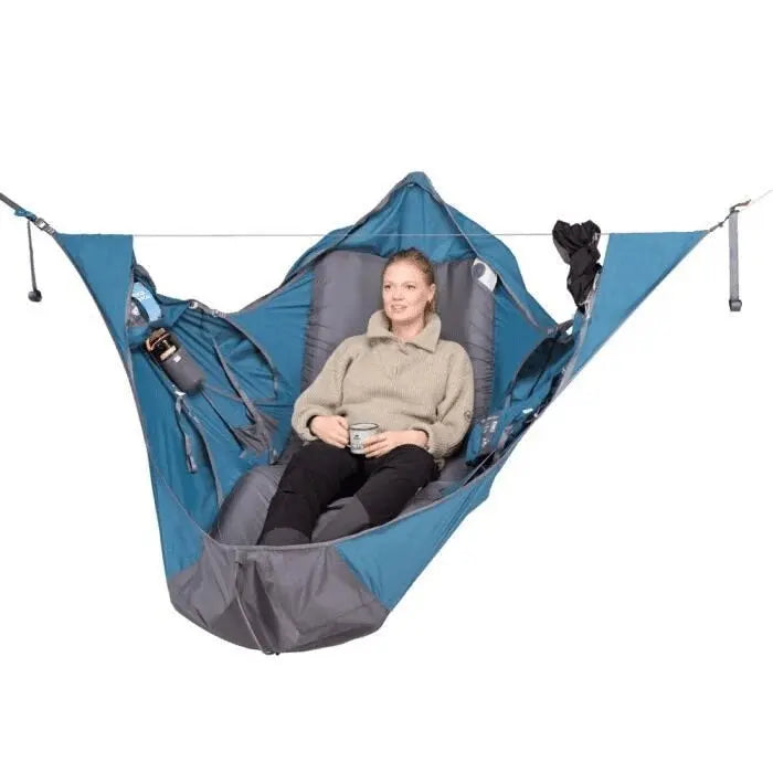 Outdoor Survival Portable Single Hammock Tear-Proof Anti Mosquito Flat Lying Hammock Multi-Color Optional