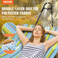 Double Quilted Fabric Hammock Two Person Hammock with Stand 480lb Capacity
