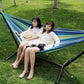 Indoor Lunch Break Outdoor Horn Hammock Stand Reinforced and Stabilized Mesh Bed Outdoor Canvas Swing Camping