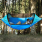 Nylon Fabric Outdoor Camping Hammock Large Space Anti-rollover Mosquito Net Hammocks Wear-resistant 200KG Load-bearing Hammock