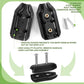 AA46 4 Pcs 5/8 Inch Rope Clamps Large Reusable Rope Clamp Black Plastic Rope Connector Clamp Suitable For 11-12 Mm Nylon Rope