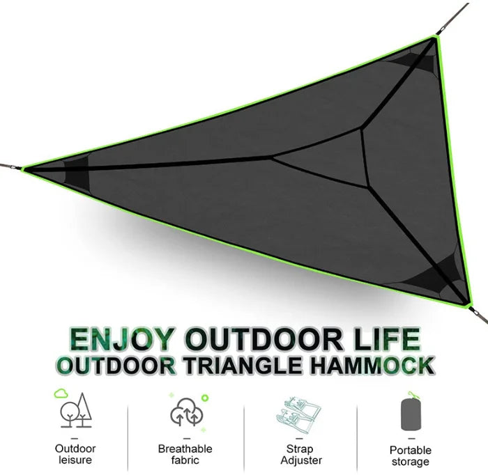 Portable Multi-Person Nylon Hammock Garden Furniture Set Tent With Outdoor Camping Hammock Equipment
