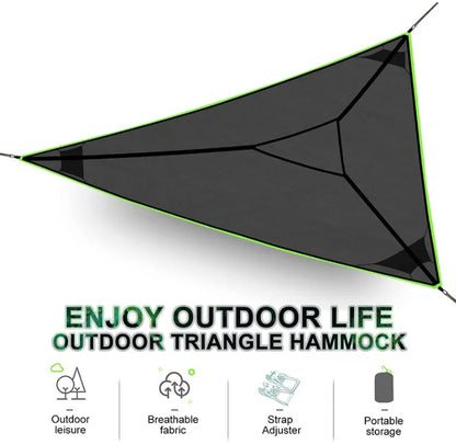 Portable Multi-Person Nylon Hammock Garden Furniture Set Tent With Outdoor Camping Hammock Equipment