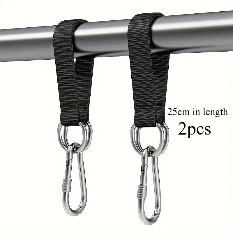 2pcs Hammock hanging strap reinforced hanging strap swing hook fitness trainer indoor and outdoor camping accessories
