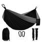 Camping Hammock Portable Parachute Nylon Hanging Bed with 2 Tree Straps Suitable for Backpacking Beach Courtyard and Terrace