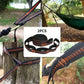 2PCS High Bearing Capacity Hammock Straps Breaking Strength Polyester Hammock Belt Rope with Ring Camping Gear Accessories