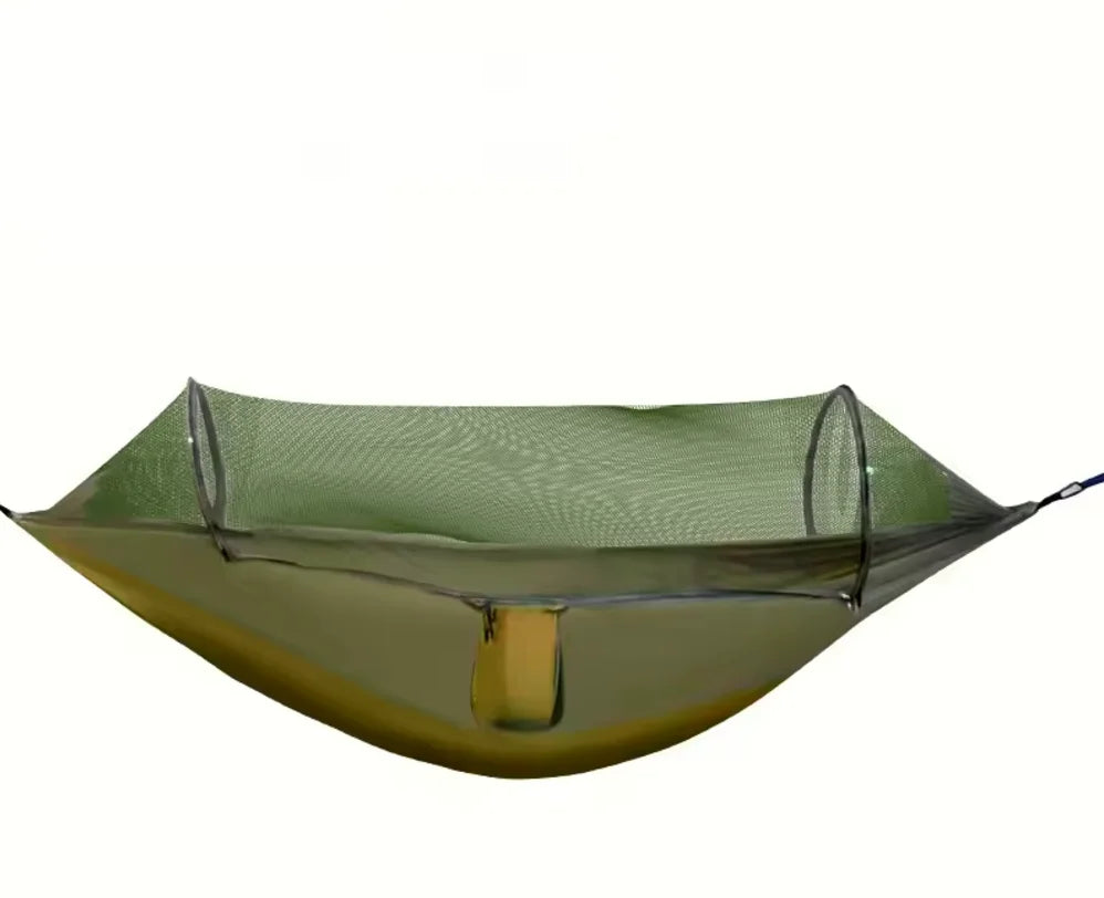 Waterproof Durable Outdoor Camping Hammock with Mosquito Net And Awning Lightweight Portable Sun Protection Leisure Swing