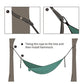 2Pcs High Bearing Capacity Hammock Straps 600lbs Breaking Strength Polyester Hammock Belt Rope 5 Ring Correias De Poliéster