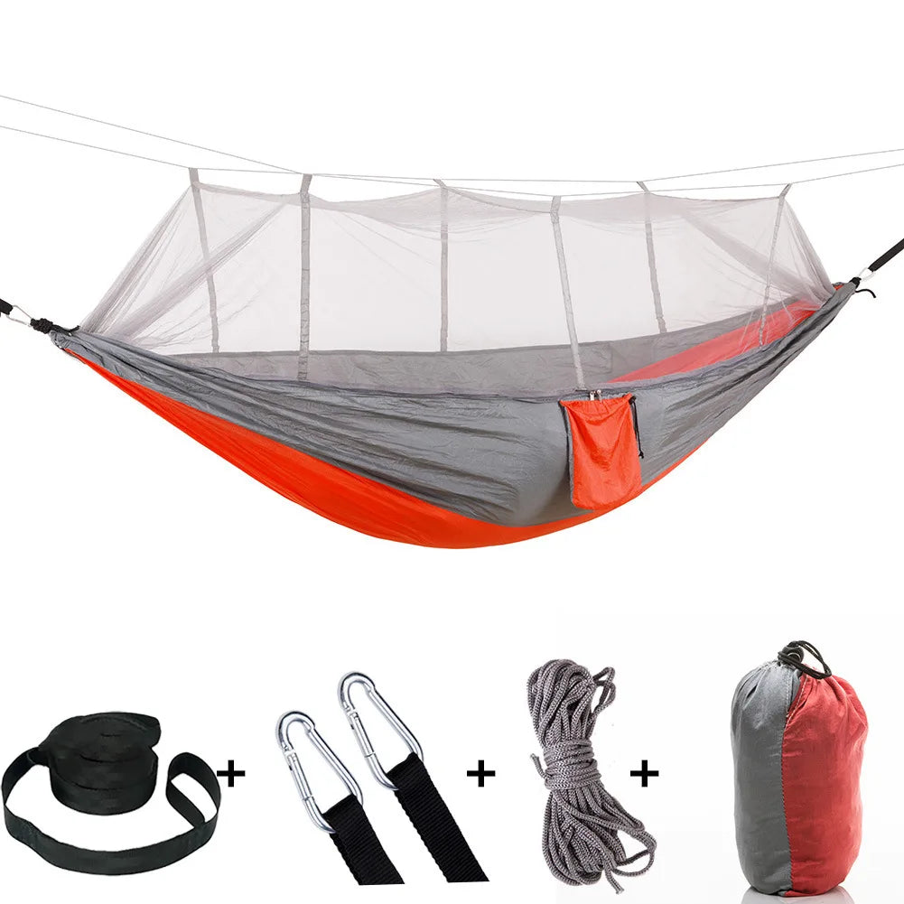 Camping Hammock with Mosquito Net Sleeping Tent Hammock Suitable Camping Hammock Outdoor Furniture for Garden for Camping Hiking