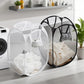 Portable Mesh Pop Up Laundry Hamper Wide Opening Breathable Collapsible Storage Bag Laundry Basket Dorm Travel Bathroom Items