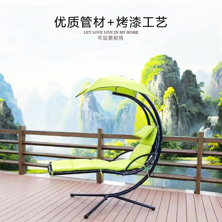 Modern Camping Hammock Metal Frame Stand Garden Bedroom Living Room Patio Park Outdoor Furniture Canvas Cotton Outdoor Usage