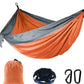 Single Person Portable Outdoor Camping Hammock With Nylon Color Matching Hammock High Strength Parachute Fabric Hanging Bed