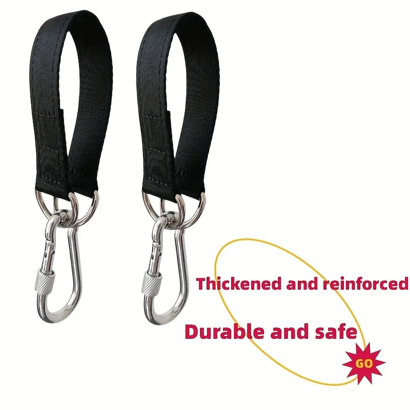 4pcs/set Durable Camping Hammock Slings Featuring Safety Locks, For Various Outdoor Swing Hammock Accessories in Amusement Parks