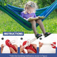Outdoor camping hammock with thick canvas for double occupancy to prevent side rollovers. Indoor dormitory. Bedroom. Swing.