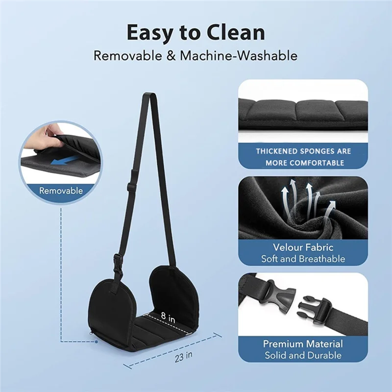 Emption!Foot Relaxing Hammock Adjustable Airplane Foot Hammock For Office Travel Relaxing Under-Desk Resting Foot Hammock