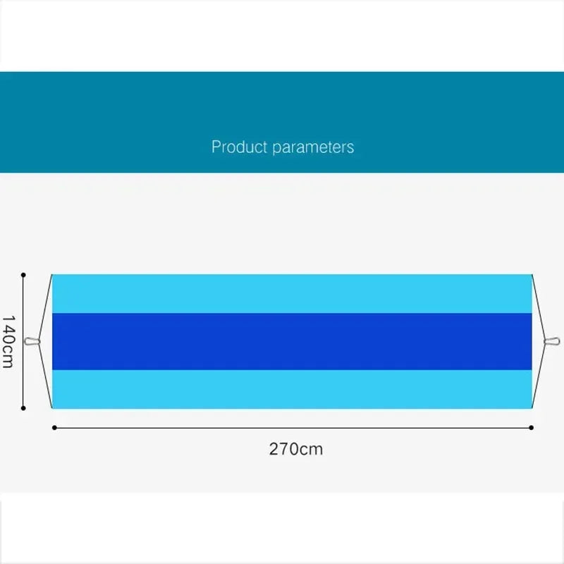 1PC Camping Hammock Single Person Portable Outdoor Hammock with Nylon Rope Parachute Fabric Color Hanging Bed Outdoor Furniture