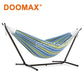 Outdoor Backyard Garden Double Hammock with Stand