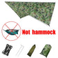 Camping Hammock with Rain Fly Tarp and Mosquito Net Tent Tree Straps Portable Single Double Nylon Parachute Hammock for Travel
