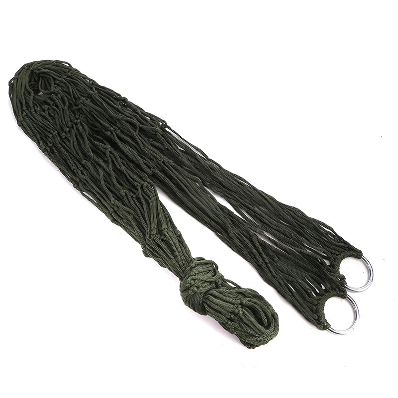 Multifunctional Nylon Hammock - Mesh Rope Hammocks For Outside - Sleeping Hammock Nylon Camping, Perfect For Outdoor Relaxation